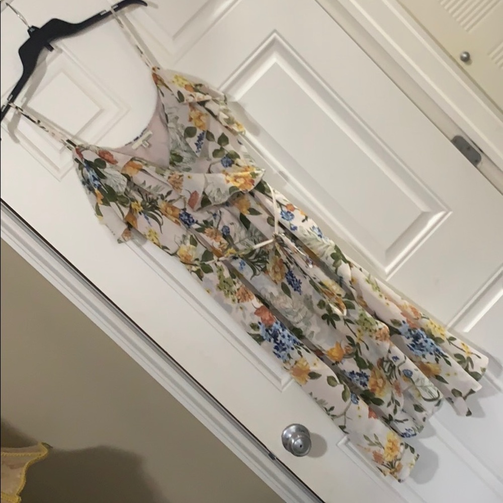 Floral off shoulder dress